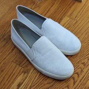 Vince White Perforated Slip-On women's  Shoes size 9M